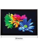 Tri Color Floral Satin Matt Texture UV Art Painting