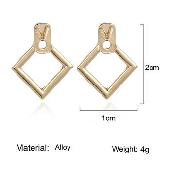 Gold earrings 3