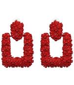 Red earrings