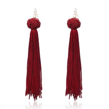 Maroon earrings 1