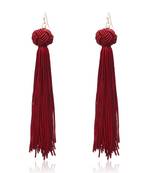 Maroon earrings