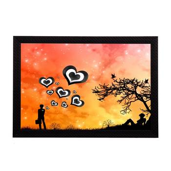 Love Hearts Satin Matt Texture UV Art Painting 1
