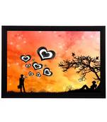 Love Hearts Satin Matt Texture UV Art Painting