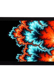 Abstract Blue & Orange Satin Matt Texture UV Art Painting