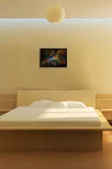 Abstract Colorful Satin Matt Texture UV Art Painting
