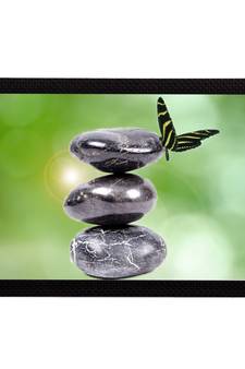 Stone & Butterfly Satin Matt Texture UV Art Painting