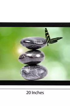 Stone & Butterfly Satin Matt Texture UV Art Painting