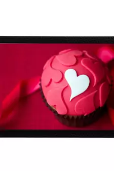 Pink Hearts Satin Matt Texture UV Art Painting