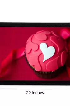 Pink Hearts Satin Matt Texture UV Art Painting