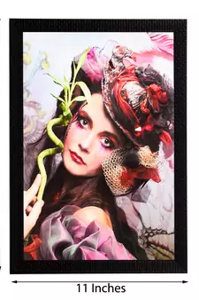 Abstract Girl Satin Matt Texture UV Art Painting