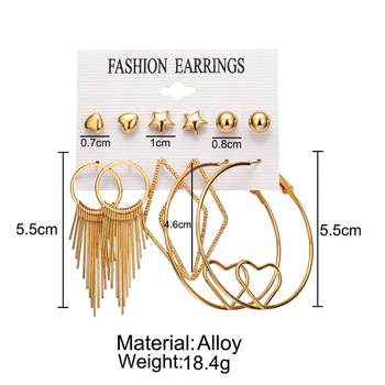 Gold earrings 3