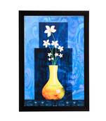 Vase & Flower Satin Matt Texture UV Art Painting