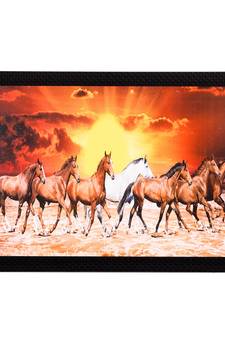 Brown & White Horses Satin Matt Texture UV Art Painting
