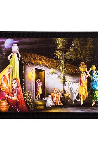 Village View Satin Matt Texture UV Art Painting