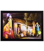 Village View Satin Matt Texture UV Art Painting