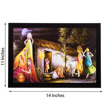 Village View Satin Matt Texture UV Art Painting 2