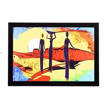 Abstact Women Satin Matt Texture UV Art Painting 1