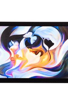 Multi Colored Abstract Satin Matt Texture UV Art Painting