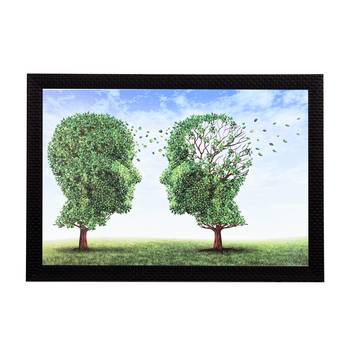 Face In A Tree Satin Matt Texture UV Art Painting 1