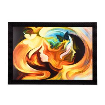 Women Face Abstract Satin Matt Texture UV Art Painting 1