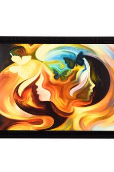 Women Face Abstract Satin Matt Texture UV Art Painting