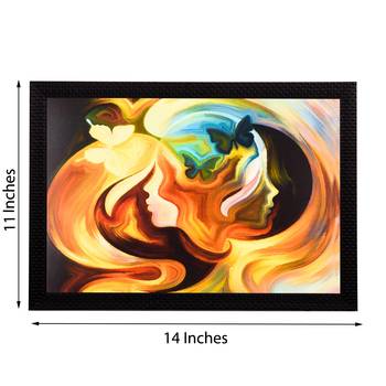 Women Face Abstract Satin Matt Texture UV Art Painting 2
