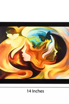 Women Face Abstract Satin Matt Texture UV Art Painting