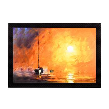 Ship Sailing Satin Matt Texture UV Art Painting 1