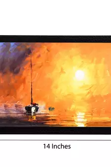 Ship Sailing Satin Matt Texture UV Art Painting