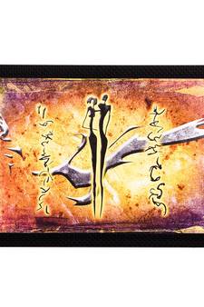 Couple Abstract Satin Matt Texture UV Art Painting