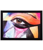 Expressive Eye Satin Matt Texture UV Art Painting