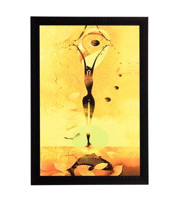 Woman Abstract Satin Matt Texture UV Art Painting 1