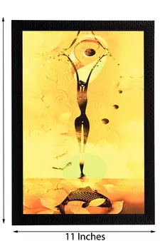 Woman Abstract Satin Matt Texture UV Art Painting