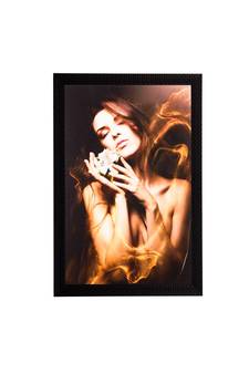 Girl Beauty Satin Matt Texture UV Art Painting
