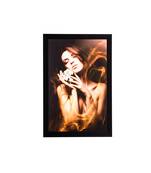 Girl Beauty Satin Matt Texture UV Art Painting