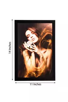 Girl Beauty Satin Matt Texture UV Art Painting