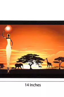 Abstract Tribal Woman Satin Matt Texture UV Art Painting