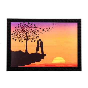 Love On Cliff Satin Matt Texture UV Art Painting 1