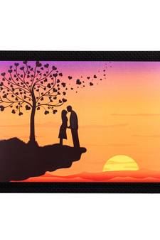 Love On Cliff Satin Matt Texture UV Art Painting