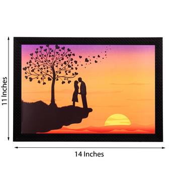 Love On Cliff Satin Matt Texture UV Art Painting 2