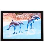 Dolphins Satin Matt Texture UV Art Painting