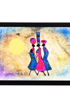 Tribal Women Abstract Satin Matt Texture UV Art Painting