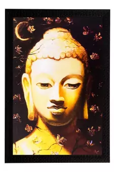Lord Buddha Matt Textured UV Art Painting