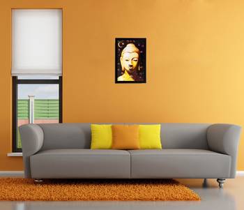 Lord Buddha Matt Textured UV Art Painting 2