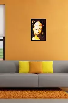 Lord Buddha Matt Textured UV Art Painting
