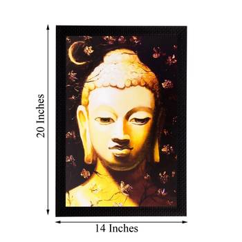 Lord Buddha Matt Textured UV Art Painting 3