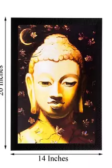 Lord Buddha Matt Textured UV Art Painting
