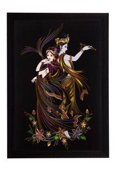 Lord Krishna & Radha Satin Matt Texture UV Art Painting