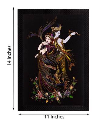 Lord Krishna & Radha Satin Matt Texture UV Art Painting 2