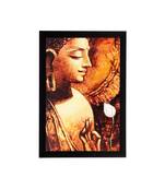 Lord Buddha Matt Textured UV Art Painting